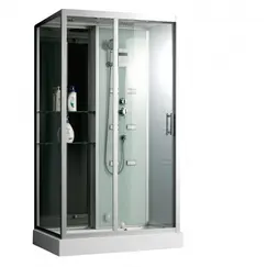 Душевая кабина Frank  с баней/без бани пристенная F-503-1/F-504-1