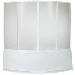 Шторка для ванны BAS Ирис / Империал 150х145  для угловых ванн