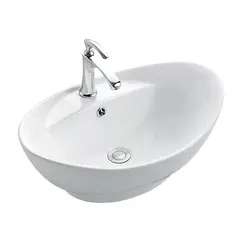 Раковина накладная овальная CeramaLux серия N 9018