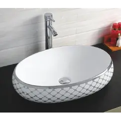 Раковина накладная овальная CeramaLux NC 262