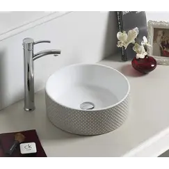 Раковина накладная круглая CeramaLux  NC 78308/78310