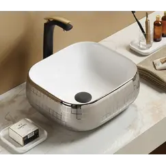 Раковина накладная прямоугольная CeramaLux NC C1068, 78321