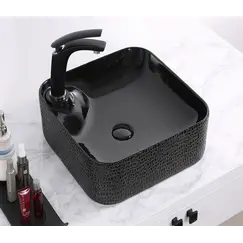 Раковина накладная прямоугольная CeramaLux LuxeLine D1305H004