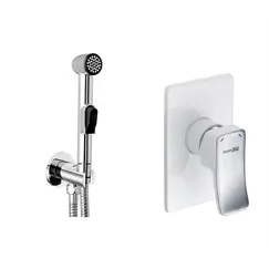 Встраиваемый комплект  WasserKRAFT A010656WHITE  для биде со шлангом