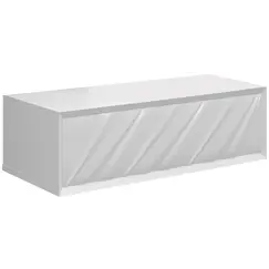 Тумба подвесная 1Marka  Glace White (низ)