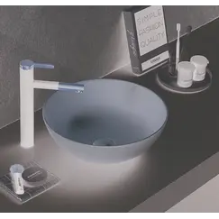 Раковина для ванной накладная круглая CeramaLux 104M