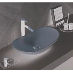 Раковина для ванной накладная овальная CeramaLux 7811