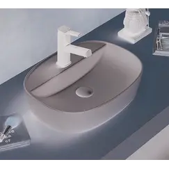 Раковина для ванной накладная овальная CeramaLux 78239