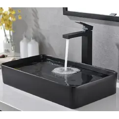 Раковина для ванной накладная прямоугольная CeramaLux 9396-1МВ