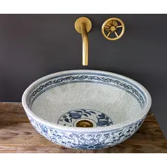 Накладная раковина-чаша Bronze De Luxe Melody 2241