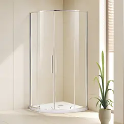 Душевой уголок  Alvaro Banos Toledo S90.20 Cromo 90х90 прозрачное, без поддона, четверть круга