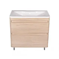 Тумба напольная с раковиной Style Line Атлантика, ясень перламутр