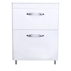 Тумба напольная с раковиной Style Line Каре (2 ящ.) Люкс белая, PLUS