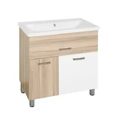 Тумба напольная с раковиной Style Line Ориноко с бельевой корзиной