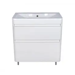 Тумба напольная с раковиной Style Line Атлантика белый