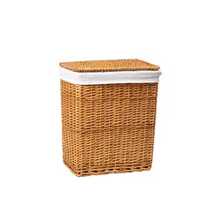 Плетеная корзина для белья с крышкой WasserKRAFT Ammer WB-370-М