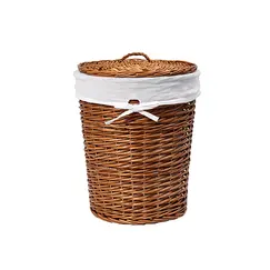 Плетеная корзина для белья с крышкой WasserKRAFT Leine WB-350-M