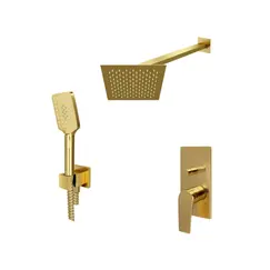 Встраиваемый комплект для ванны с верхней душевой насадкой, лейкой и изливом WasserKRAFT  A55201