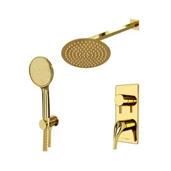 Встраиваемый комплект для ванны с верхней душевой насадкой, лейкой и изливом WasserKRAFT  A71207