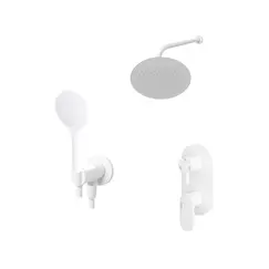 Встраиваемый комплект для ванны с верхней душевой насадкой, лейкой и изливом WasserKRAFT  A85155