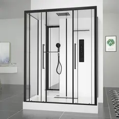 Душевая кабина без пара Black&White G8030 160х85 см прямоугольная