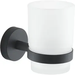 Gedy G-Eros  настенный стеклянный стакан   черный матовый