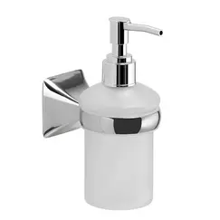 Gedy G-Cervino  настенный стеклянный дозатор с пластиковой помпой   хром