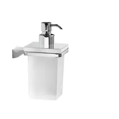 Gedy G-Glamour  настенный стеклянный дозатор   хром