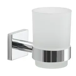 Gedy G-Fuji  настенный стеклянный стакан   хром