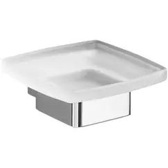 Gedy G-Lounge  настенная стеклянная мыльница   хром