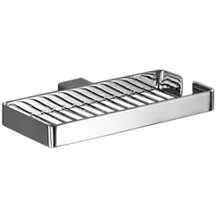 Gedy G-Lounge  настенная  двойная металлическая мыльница - решетка   хром