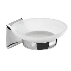 Gedy G-Cervino  настенная стеклянная мыльница   хром