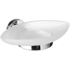 Gedy G-Demetra  настенная стеклянная мыльница   хром