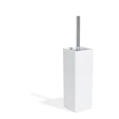 Stil Haus Living  напольный керамический ёрш   хром - белая керамика