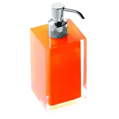 Gedy G-Rainbow  настольный дозатор с загнутым носом   хром - оранжевый