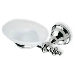 Stil Haus Elite  настенная стеклянная мыльница   хром