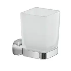 Gedy G-Stelvio  настенный стеклянный стакан   хром