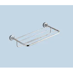 Gedy  двойная полка для полотенец  5 держателей   хром