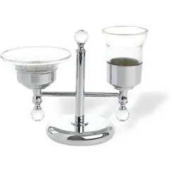 Stil Haus Smart Light  настольная мыльница + стакан   хром