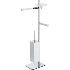 Stil Haus Urania  cтойка: мыльница + полотенцедерж. + бумагодерж.+ ёрш металлический   хром