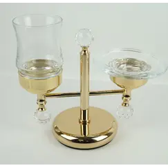 Stil Haus Smart Light  настольная мыльница + стакан   золото