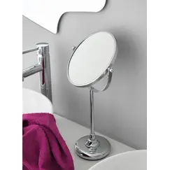 Stil Haus  настольное круглое поворотное косметическое зеркало (3x)   хром