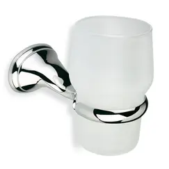 Stil Haus Tecla настенный стеклянный стакан  хром