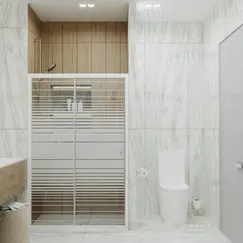 Душевая дверь в нишу Triton Слайд  прозрачное/полосы