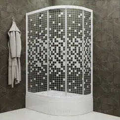 Душевое ограждение  Triton КОРАЛЛ  R/L  120х80 ( В- средний поддон)