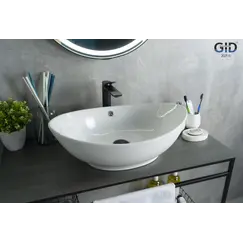 Накладная белая раковина для ванной Gid N9019
