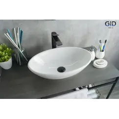 Накладная белая раковина для ванной Gid N9021
