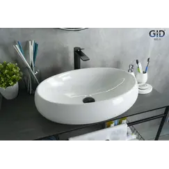 Накладная белая раковина для ванной Gid N9030a