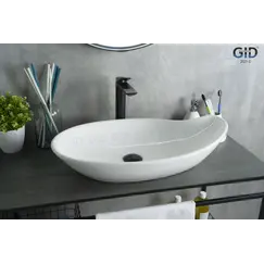 Накладная белая раковина для ванной Gid N9052