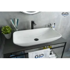 Накладная белая раковина для ванной Gid N9122